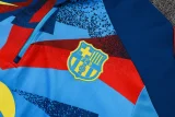 2025-26 Mens Barcelona  Light blue Half Pull Tracksuit  #B25135