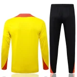 2025-26 Mens Brazil Yellow Half Pull Tracksuit  #B25134