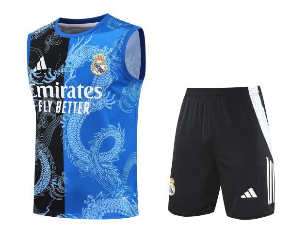 25/26 Real Madrid Adult Sleeveless Jersey + Shorts Suit