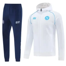 2025-26 Mens Napoli White Hoodie Jacket Tracksuit  #01