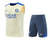 Inter Milan 24/25 Yellow Training Vest Kit