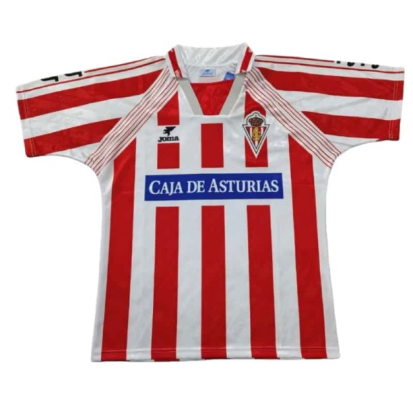 1994-95 Mens Sporting Gijon Retro home soccer Jersey