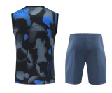 Inter Milan 24/25 Camo Blue Training Vest Kit