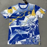 2025-26 Mens  Real Madrid Bule White Joint Edition soccer Jersey