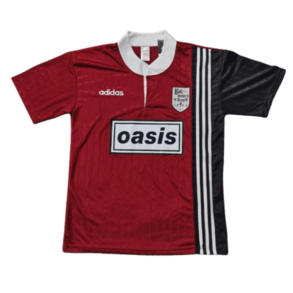 1996 Mens Oasis red Retro soccer jersey