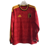 2026-27  Mens Belgium home red long sleeve soccer Jersey