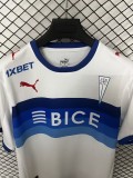 2025-26 Universidad Catolica home white Fans Soccer Jersey