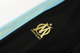 2025-26 Mens Marseille black jacket  Tracksuit