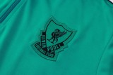 2025-26 Mens Liverpool Green Half Pull Tracksuit #B25132