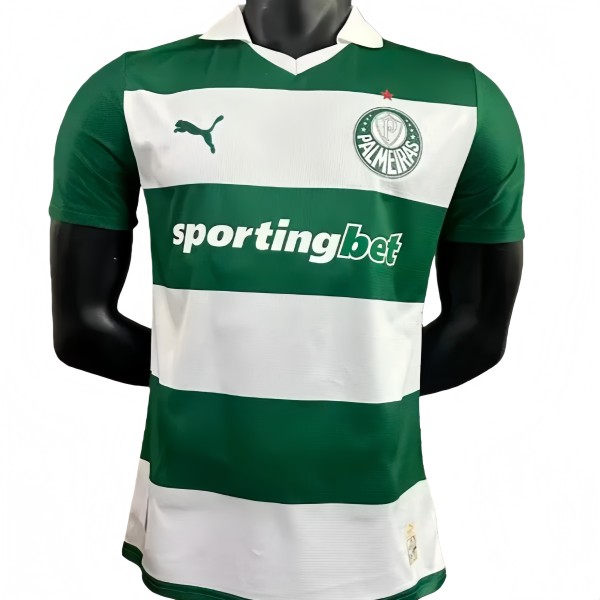 2025-26 Mens Palmeiras Green White Special Edition Player version Soccer Jersey