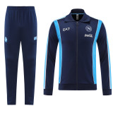2025-26 Mens Napoli Black Blue Jacket Tracksuit