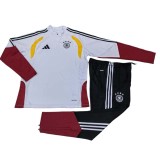 2025-26 Mens Germany white Half pull Tracksuit (半拉链)