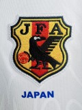 1998 Mens  Japan  Retro Home Long Sleeve  soccer Jersey