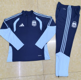 2025-26 Mens Argentina royal blue  Half Pull Tracksuit