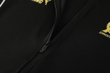 2025-26 Mens Marseille black jacket  Tracksuit