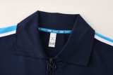 2025-26 Mens Napoli Black Blue Jacket Tracksuit