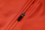 2025-26 Mens Brazil Orange Half-pull Tracksuit  #B25119