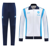 2025-26 Mens Napoli  White Blue Jacket Tracksuit
