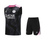 24-25 Paris Saint-Germain Black Print Vest Training Kit