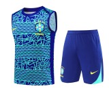 24-25 Brazil Sleeveless Training Vest & Shorts Kit