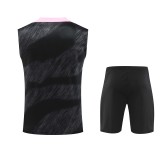 24-25 Paris Saint-Germain Black Print Vest Training Kit