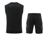 Copy 24-25 Germany Purple Sleeveless Training Vest & Black Shorts Kit