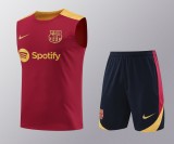 24-25 FC Barcelona Strike Pre-Match Sleeveless Jersey & Short Set