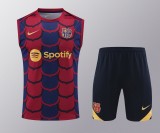 Copy 24-25 FC Barcelona Strike Pre-Match Sleeveless Jersey & Short Set
