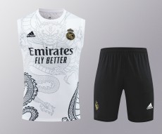 24-25 Real Madrid Strike Pre-Match Sleeveless Jersey & Short Set