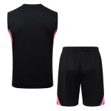 2025-26 Mens Arsenal Black  vest Training Short Suit  #D25236
