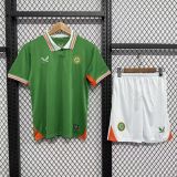2025-26 Kids Ireland green home  Soccer Jersey