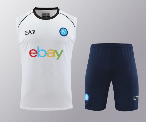 Napoli 24/25 White Pre-Match Training Kit