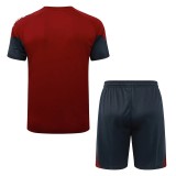 2025-26 Mens Arsenal Jujube red Training Short Suit #D25243