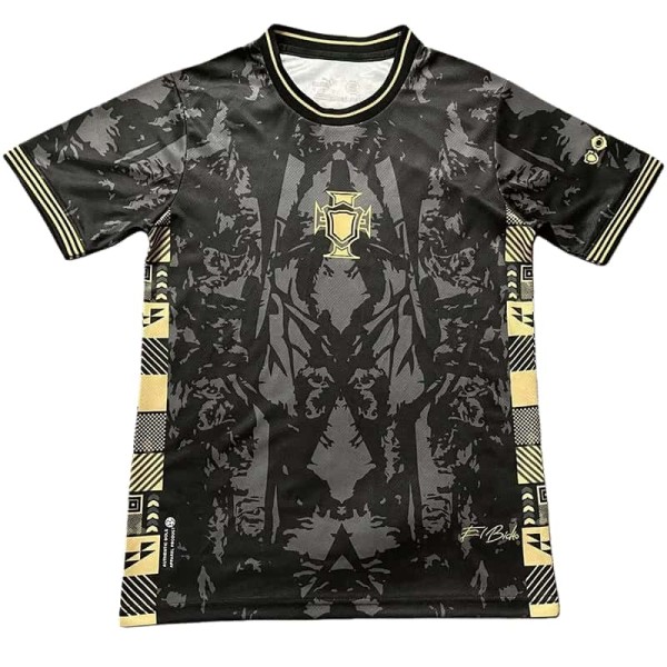 2025-26 Mens Portugal Black Gold Special Edition soccer Jersey