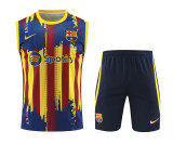 FC Barcelona 2023/24 Pre-Match Training Kit - Vest + Shorts