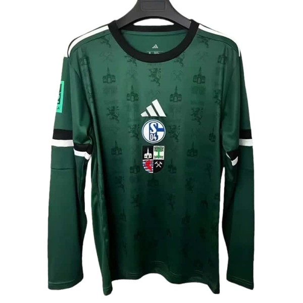 2025-26 Mens Schalke 04 150th Anniversary Long Sleeve Soccer Jersey