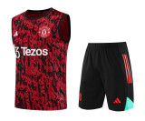 Manchester United 2023/24 Pre-Match Training Kit - Vest + Shorts