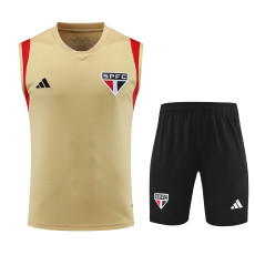 Sao Paulo FC 2023/24 Pre-Match Training Kit - Vest + Shorts