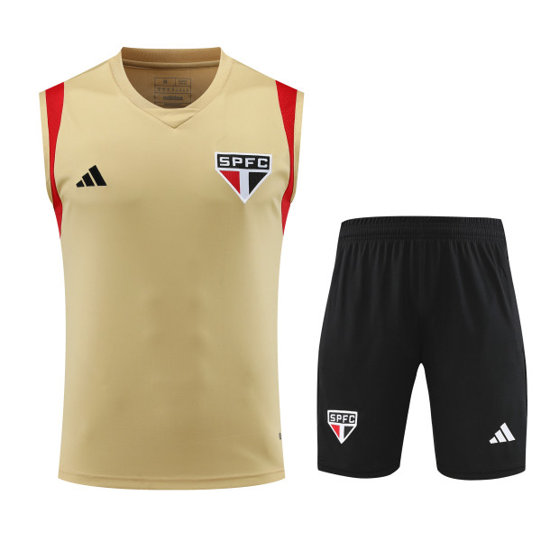 Sao Paulo FC 2023/24 Pre-Match Training Kit - Vest + Shorts