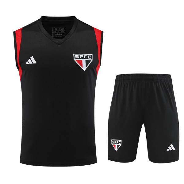 Sao Paulo FC 2023/24 Pre-Match Training Kit - Vest + Shorts