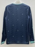 2026-27  Mens Germany blue away  Long Sleeve soccer  jersey