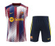 FC Barcelona 2023/24 Pre-Match Training Kit - Vest + Shorts