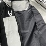 2025-26 NK Oregon Black Gray hoodie  windbreaker # F711冲锋衣
