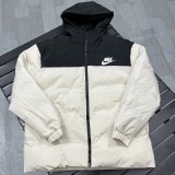 2025-26  NK Black White Hooded Cotton Coat  XD9901