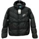 2025-26  NK Black Hooded Cotton Coat  CV003