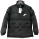 2025-26  NK Black Hooded Cotton Coat  X9002
