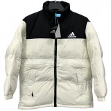 2025-26  AD Black White Hooded Cotton Coat X9001