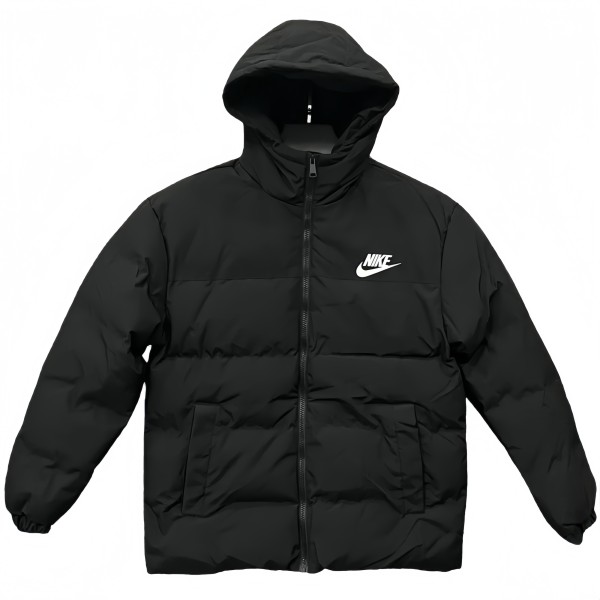 2025-26  NK Black Hooded Cotton Coat  XD9901