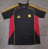 2025-26 Mens Roma black soccer Jersey