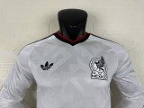 2026-27  Mens Mexico away white Player version long sleeve soccer jersey